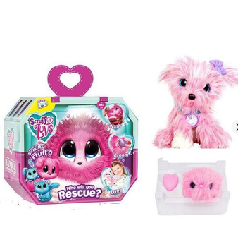 Мягкая игрушка сюрприз Няшка Потеряшка Розовая Little Live Scruff-A-Luvs подарок для детей