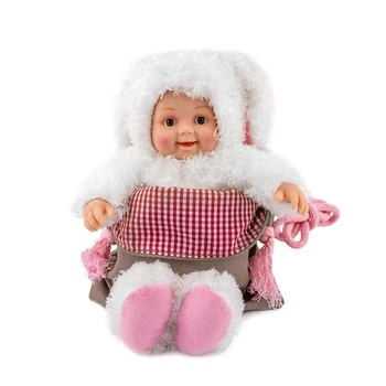 Anne Geddes Лялька "Маленьке Зайченя" з сумкою та стікерами, 23 см ANNE GEDDES art. 21072