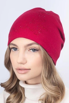 Женская шапка Flirt Соломия One size на флисе Красный