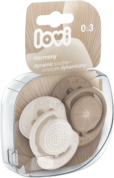 Пустушка Lovi Harmony Girl силіконова динамічна 0-3 місяців 2 шт (22/905girl)