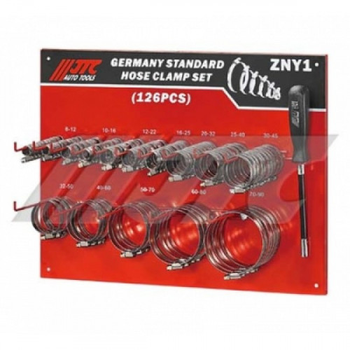 Комплект шлангових хомутів 126ед. ZNY1 JTC
