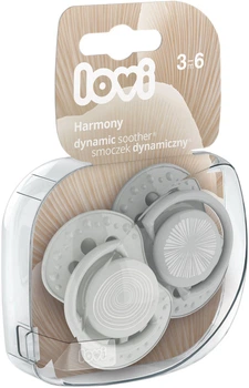 Пустышка Lovi Harmony Boy силиконовая динамическая 3-6 месяцев 2 шт (22/906boy)
