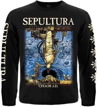 Футболка з довгим рукавом Rockway Sepultura "Chaos A.D." Чорний, Розмір XXL