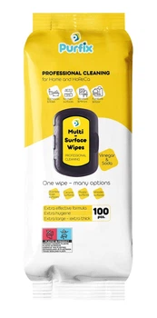 Влажные салфетки для уборки Purfix Professional Cleaning 100 шт.