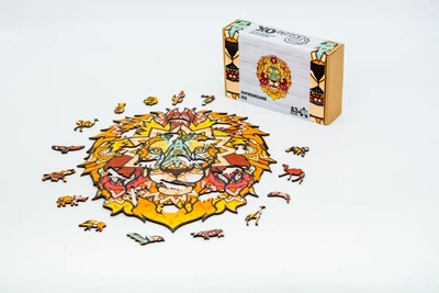 Фігурний деревяний пазл PuzzleOK "Африканський Лев" (PuzA3-00720)