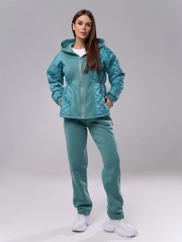 Спортивный костюм теплый женский ISSA PLUS SA-575 L Оливковый (issa2007682657629)