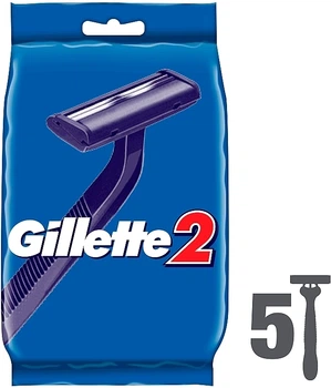 Набір одноразових станків для гоління, 5 шт. - Gillette 2 5шт (36375-34919)