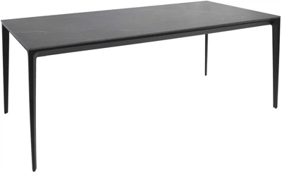 Обеденный стол HESTIA B3923B 180x90x74 см Черный + песочно-черный, матовое покрытие (АР000107616)