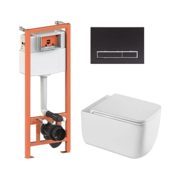 Инсталляция 4 в 1 Qtap Nest Gemini Черный (QT2533076EUQW46163)