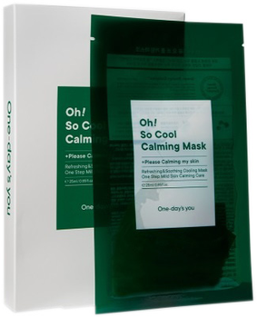 Успокаивающая маска для лица One-Day's You Oh! So Cool Calming Mask 25 мл (8809452673822)
