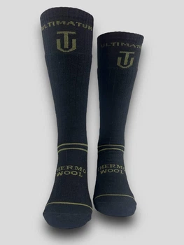 Термошкарпетки ULTIMATUM ThermoWool високі Чорні,носки тактичні теплі зимові ,армійські шкарпетки 39-42