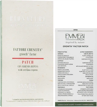 Патчи "Фактор роста" с экстрактом плодов серенои - Emmebi Italia BioNatural Mineral Treatment Growth Factor Patch 30шт (1205799-1109199531-2)