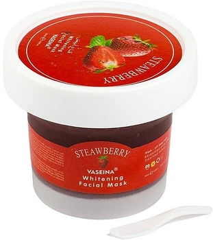 Відбілююча маска-скраб для обличчя з полуницею - Vaseina Strawberry Whitening Facial Mask 100ml (1194916-1378928061-2)