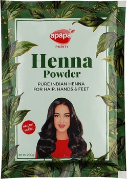 Натуральный порошок хны для окрашивания волос и кожи (мехенди) - Apapa Purity Henna Powder 200g (200g, 500g) (1150185-1534799-2)