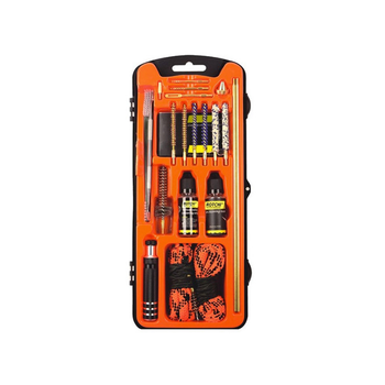 Набор для чистки ROTCHI Gun Cleaning Kit Bore Bronze Brush Transparent Orange Strong Case 22к ТРАВМАТ 6075