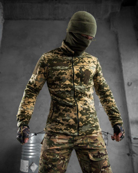 Тактическая кофта флисовая с креплением для шевронов Polartec Tactical Fleece Пиксель XXL