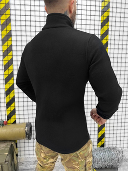 Тактическая кофта флисовая с креплением для шевронов Polartec Tactical Fleece Black XXXL