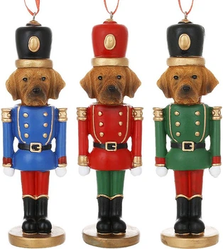 Набір ялинкових іграшок BonaDi Guardian dog 4х4.5х15 см Різнобарвний 6 шт DP232163