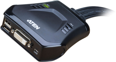 KVM-перемикач ATEN CS22D USB 2.0 DVI Black (CS22D)