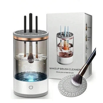 Электрический очиститель косметических кистей для макияжа 3в1 Makeup cleaning brush