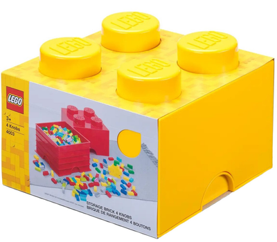 Контейнер для зберігання конструктора LEGO Storage Brick 4 Жовтий (5007128)