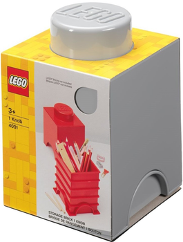 Pudełko do przechowywania klocków konstrukcyjnych LEGO Storage Brick 1 Szare (40011740 )