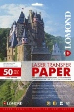Термотрасфер для лазерных принтеров Lomond для светлых тканей, А3, 50 листов.