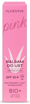 Balsam do ust Aloesove Pink Lip Regenerujący i ochronny SPF 30 15 ml (5902249018417)