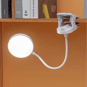 Лампа нічник LedLine Comfort Reading Mini Clip регулювання яскравості Type-C