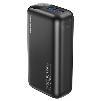 Павербанк зі швидкою зарядкою 30000mAh XO PR200 |2USB/Type-C, QC22.5W+PD20W| Чорний