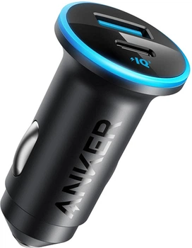 Ładowarka samochodowa Anker PowerDrive 323 – 30W PD + 22.5W USB-A Black (A2735G11)