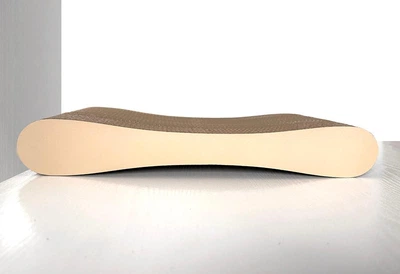 Когтеточка для кошек из картона CLAW-A1 Бежевая 55x7x25