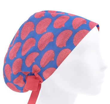 Медицинская шапочка женская HeadwearUniverse универсальная принт Мозги