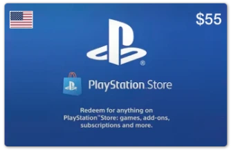 Картка поповнення Playstation PSN Gift Card 55 USD