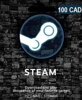Подарункова карта Steam на 100 канадських доларів тільки для CAD