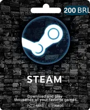 Подарункова карта Steam на 200 бразильських реалів тільки для BRL