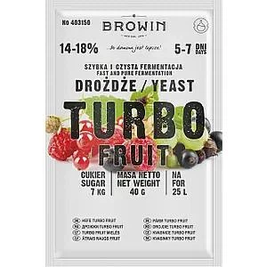 Дрожжи винные фруктовые Browin Turbo Fruit 160 г на 100 л