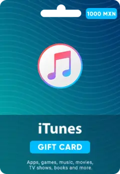 Картка поповнення ITunes 1000 MXN