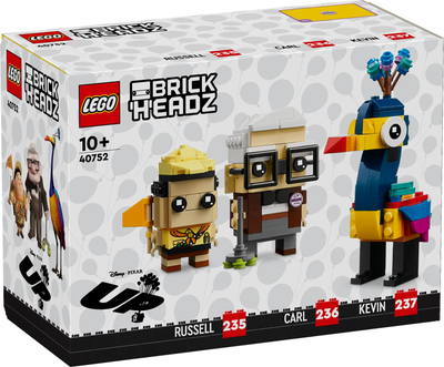 Конструктор LEGO BrickHeadz Карл Рассел і Кевін 308 деталей (40752)