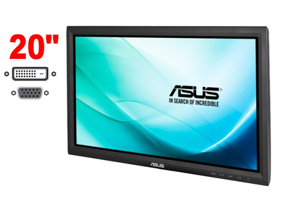 Монитор Б-класс Asus VT207N / 20" (1600x900) TN Touch / 1x DVI, 1x VGA, 1x USB Type-B / VESA 75x75 б/у