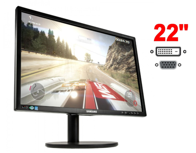 Монитор Samsung SyncMaster S22B420BW / 22" (1680x1050) TN / 1x DVI, 1x VGA / VESA 100x100 / Pivot б/у