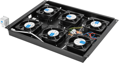 Стельовий блок охолодження для серверних шаф Digitus Unique 6 x Fans Black (DN-19 FAN-6-SRV-B)