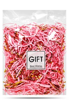 Бумажный наполнитель для подарочных коробок 30 г Pink-Gold