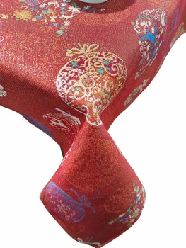 Скатерть Maystat Богемия гобеленовая 160х250 см красная (0042-PR160-250)