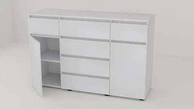 Комод Алекса СН-242 /50 140х50х90 см белый