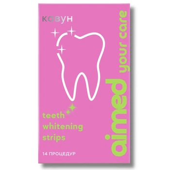 Отбеливающие полоски AIMED Teeth Whitening Strips 28 шт на 14 процедур Вкус Арбуз