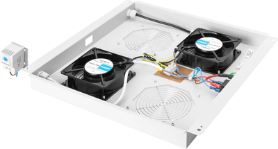 Sufitowa jednostka chłodząca do szaf serwerowych Digitus Unique & Varioflex-N 2 x Fans Grey (DN-19 FAN-2-N)