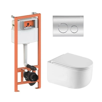 Инсталляция 4 в 1 Qtap Nest Taurus Хром (QT2433084EUQW46152)