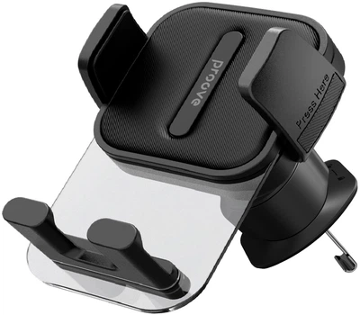 Автодержатель для телефона Proove Crystal Clamp Air Outlet Car Mount Black (492320001)