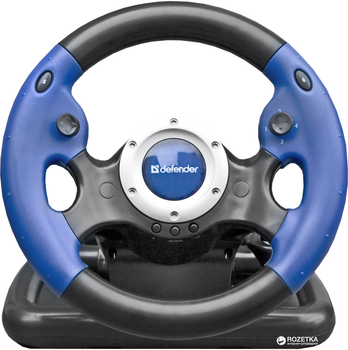 Проводной Руль Defender Challenge Turbo GT PC Black/Blue (64350.